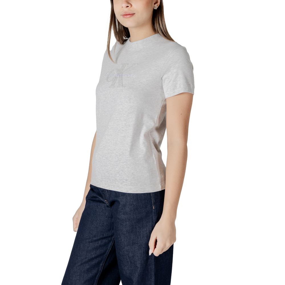 Gray Cotton Tops & T-Shirt