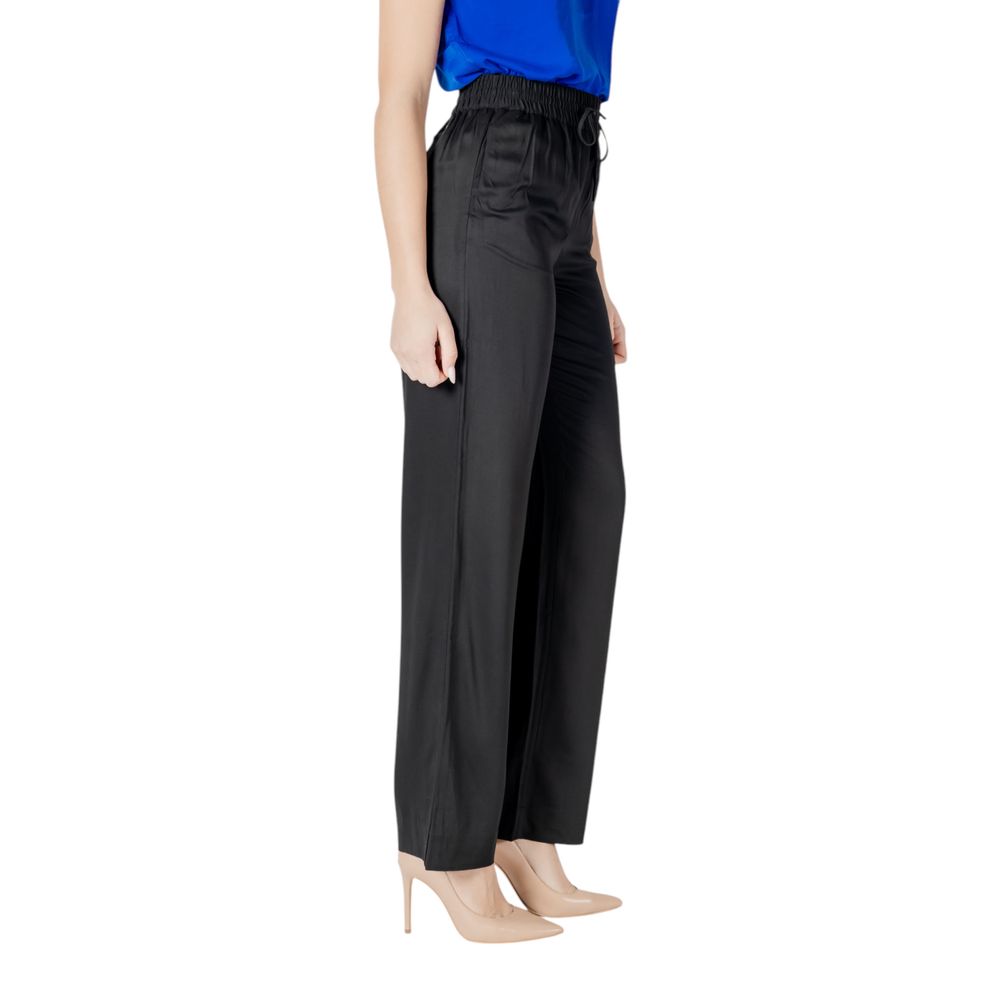 Black Viscose Jeans & Pant