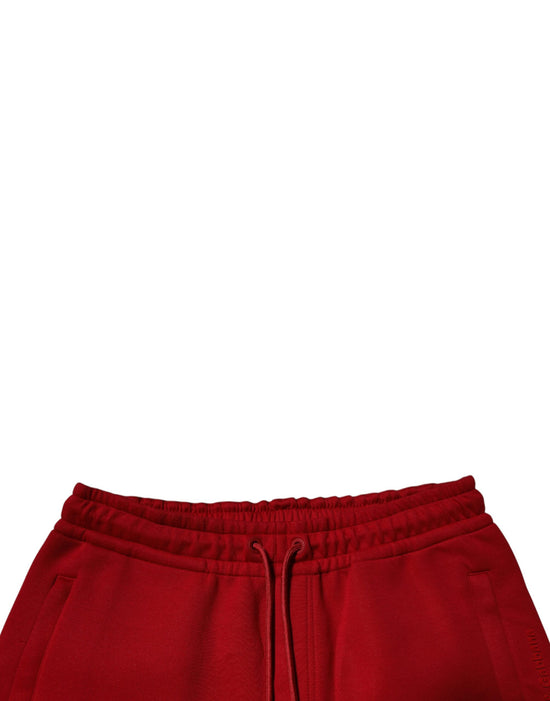 Red Cotton Jogger Jogging Pants