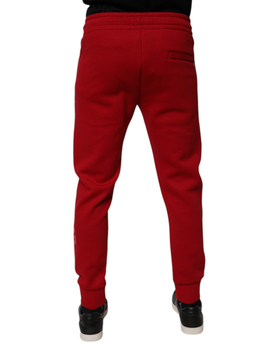 Red Cotton Jogger Jogging Pants