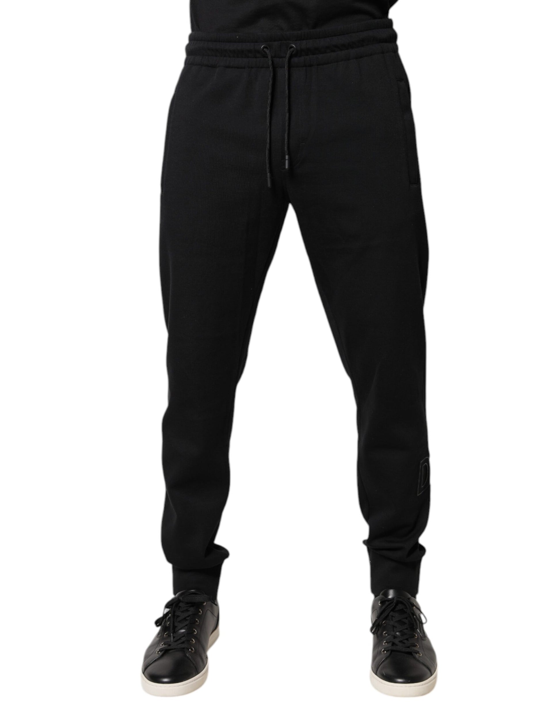 Black Cotton Jogger Jogging Pants