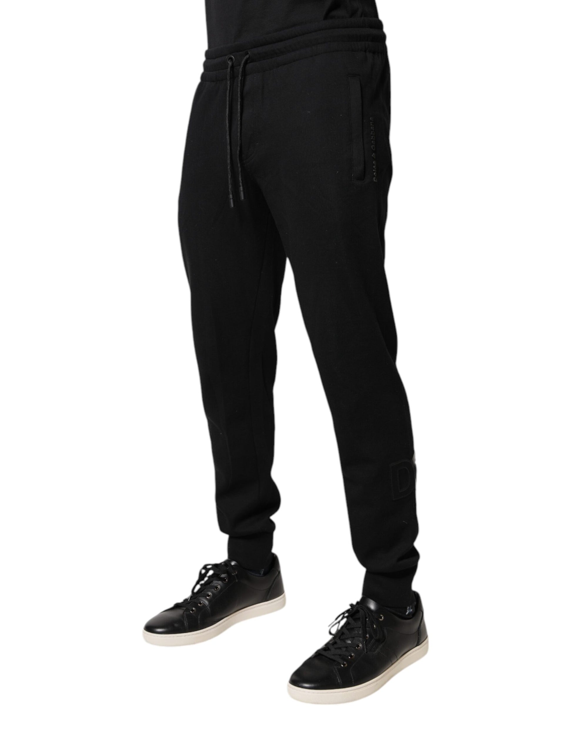 Black Cotton Jogger Jogging Pants