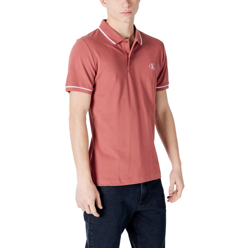 Red Cotton Polo Shirt