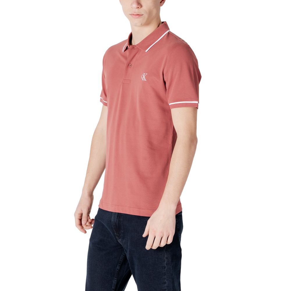 Red Cotton Polo Shirt