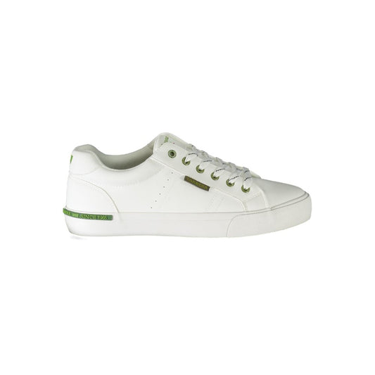 White Polyester Sneaker