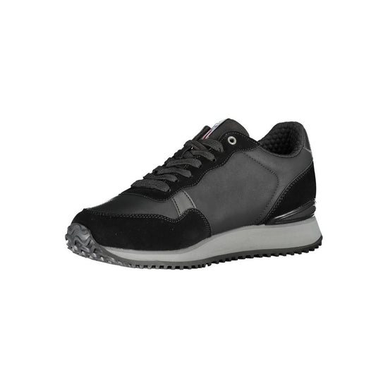 Black Polyester Sneaker