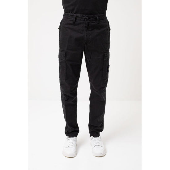 Black Cotton Jeans & Pant