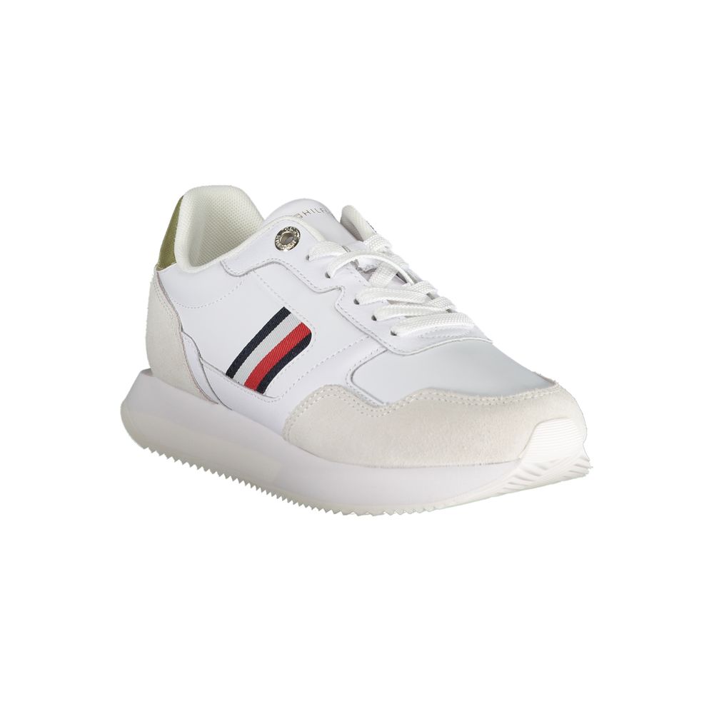 White Leather Women Sneaker