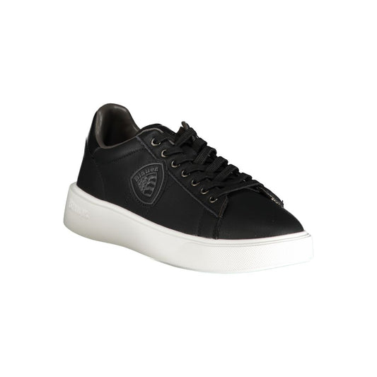 Black Polyester Sneaker