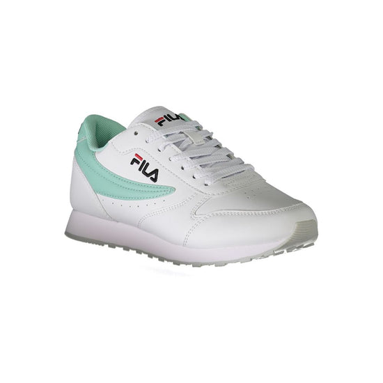 White Polyester Women Sneaker