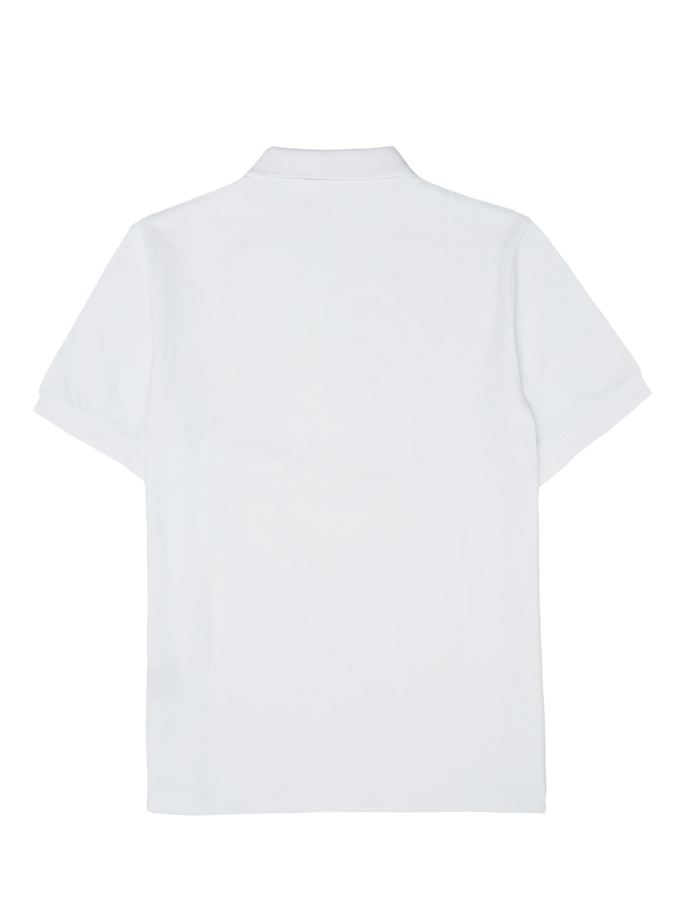 White Cotton Collared Polo Shirt