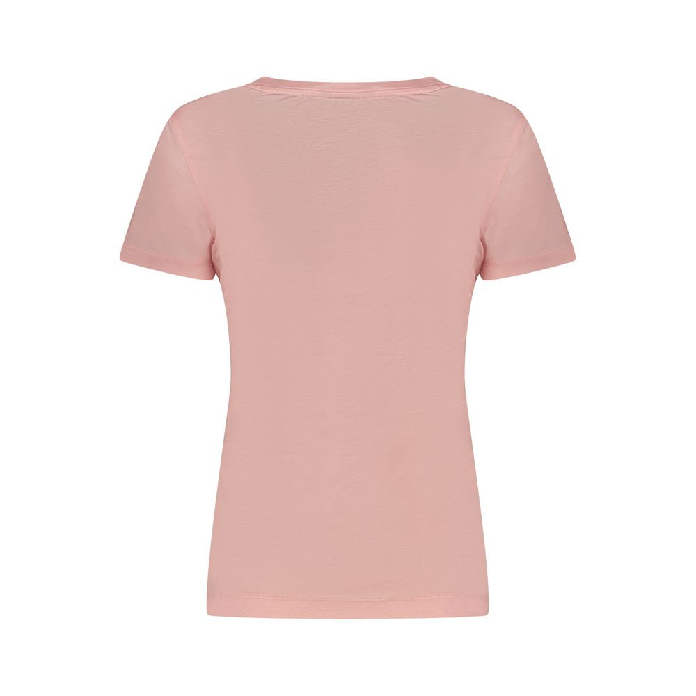 Pink Lycra Women T-Shirt