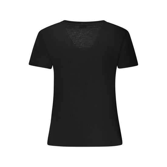 Black Lycra Women T-Shirt