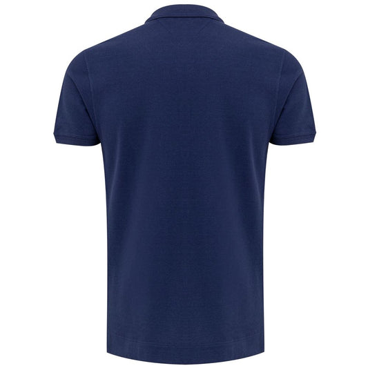 Navy Blue Cotton Polo Shirt