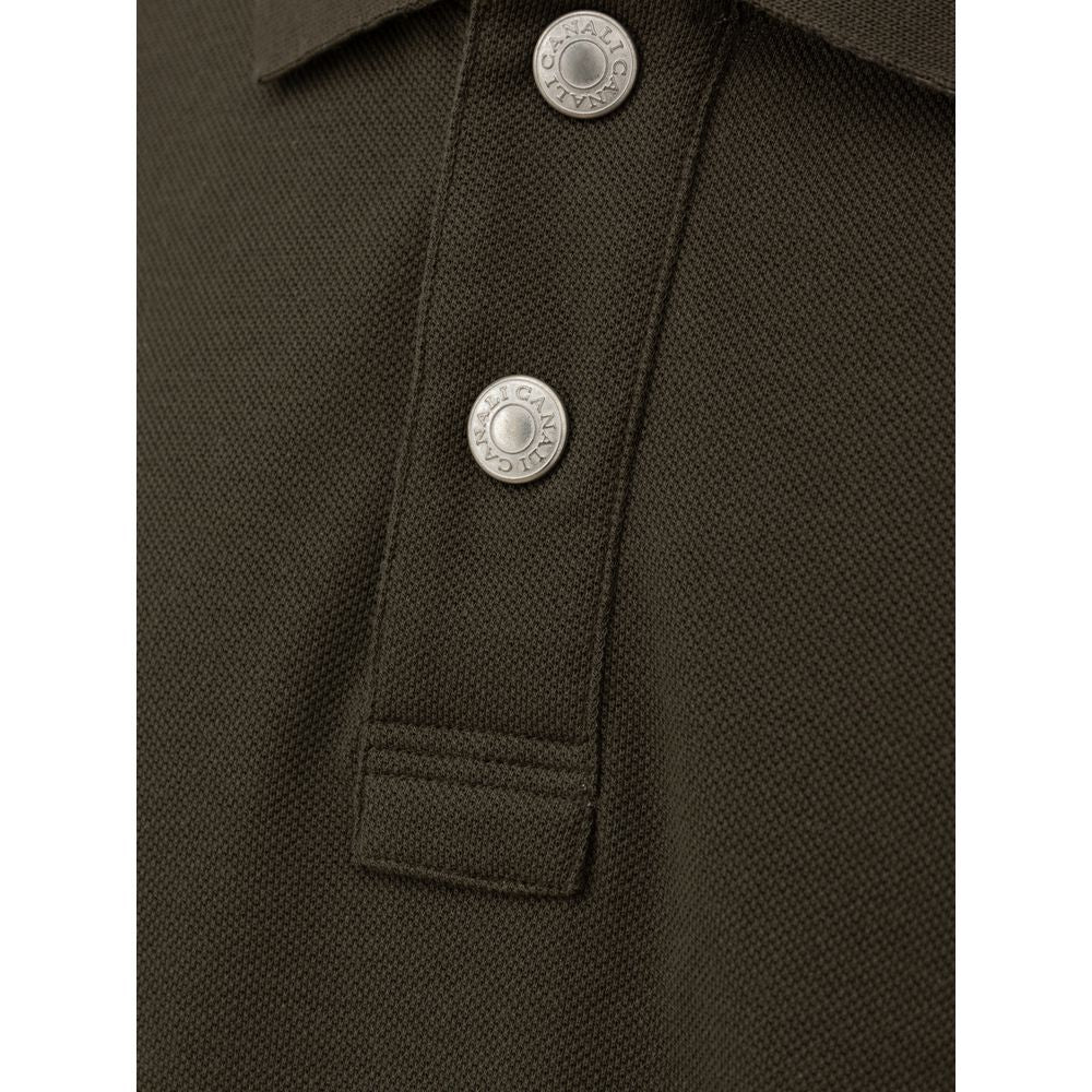 Green Cotton Polo Shirt