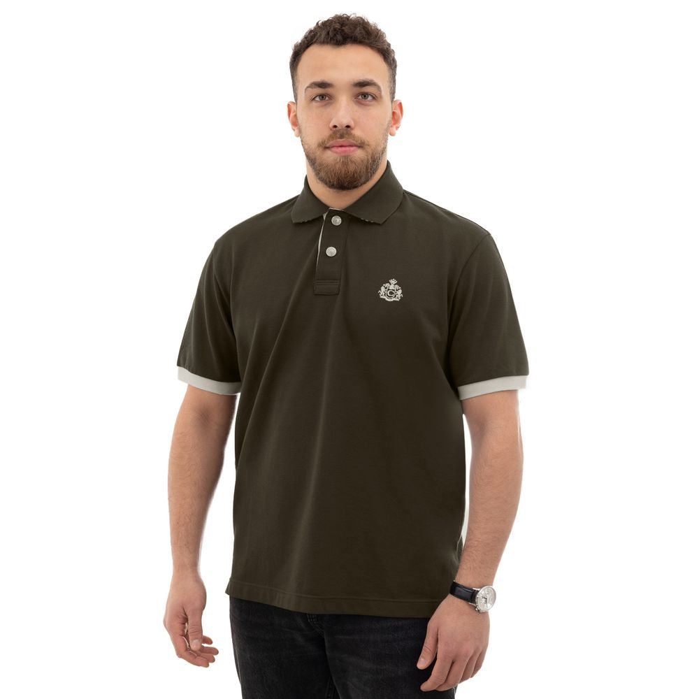 Green Cotton Polo Shirt