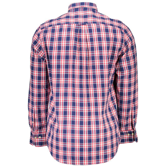 Blue Cotton Men Shirt