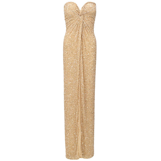 Beige Viscose Dress