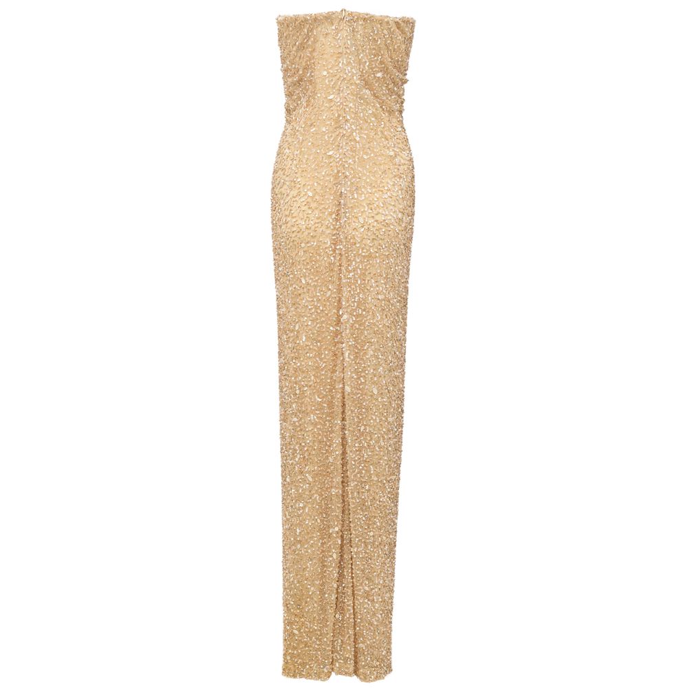 Beige Viscose Dress