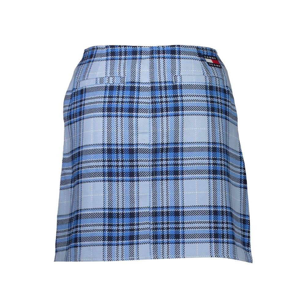 Light Blue Cotton Women Skirt