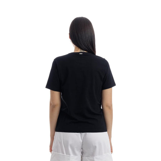 Black Cotton Tops & T-Shirt