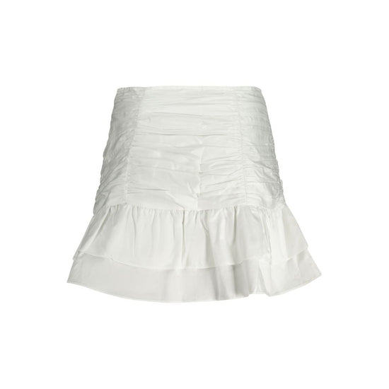 White Cotton Women Skirt