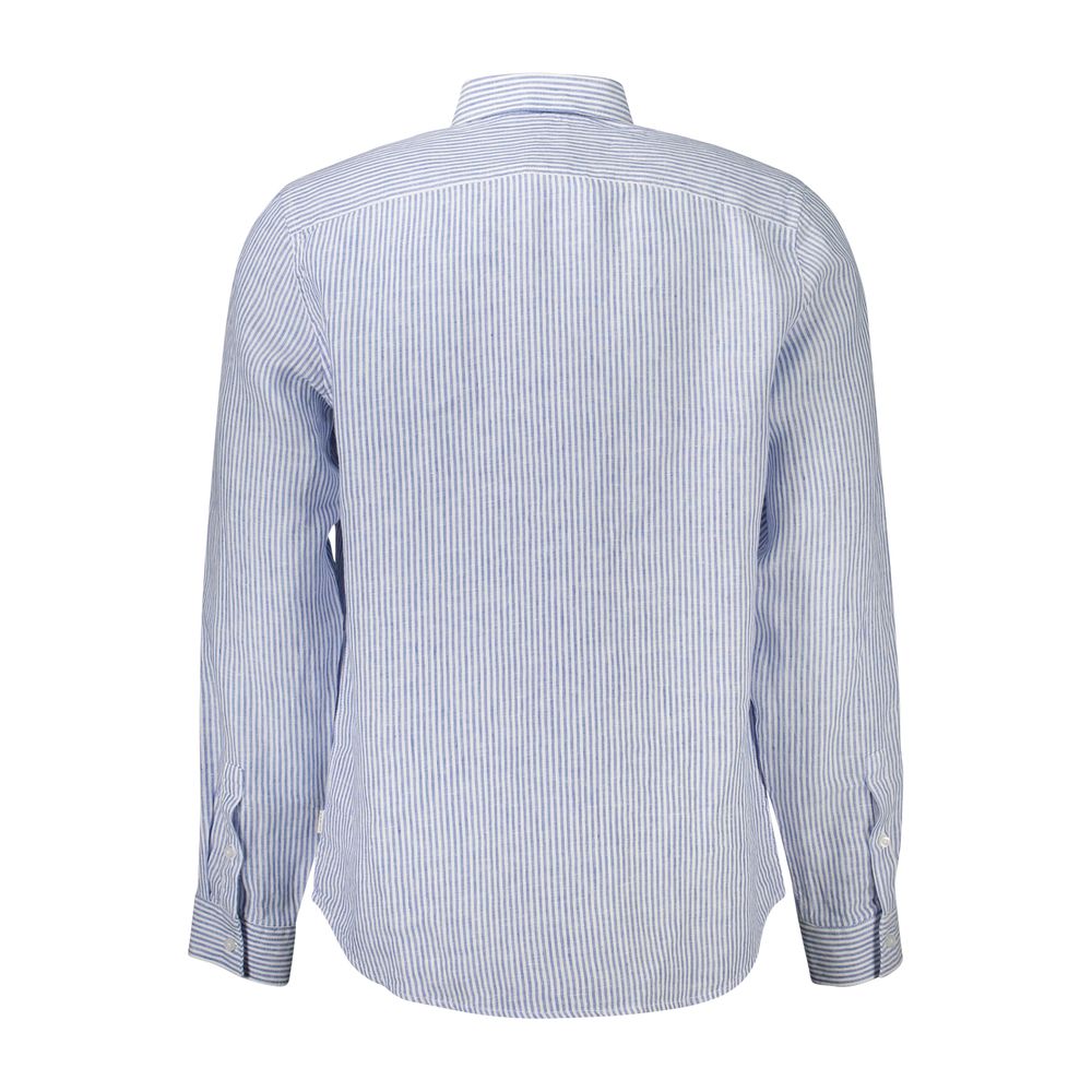 Blue Linen Men Shirt