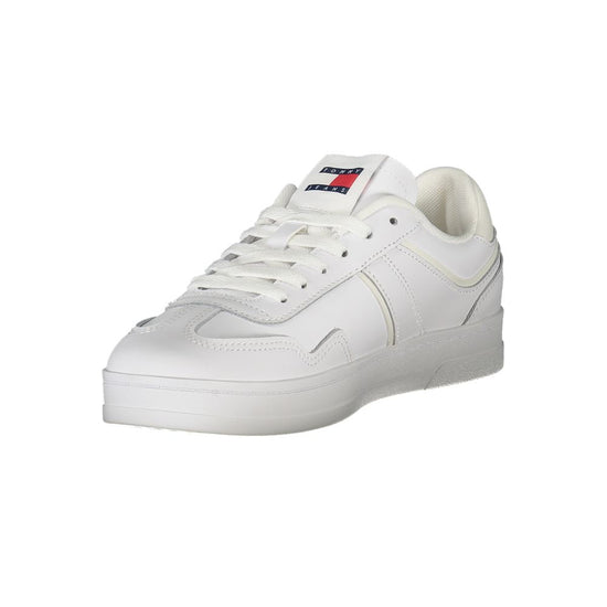 White Polyethylene Women Sneaker