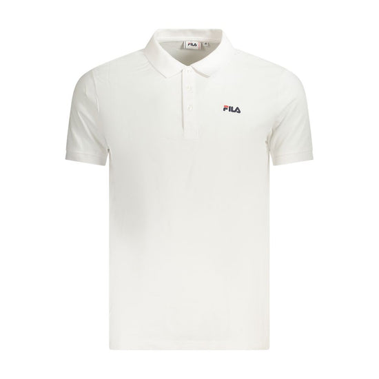 White Cotton Men Polo Shirt