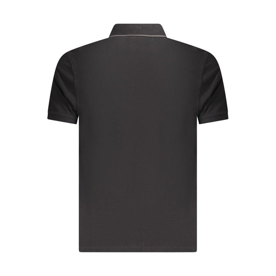 Black Cotton Polo Shirt