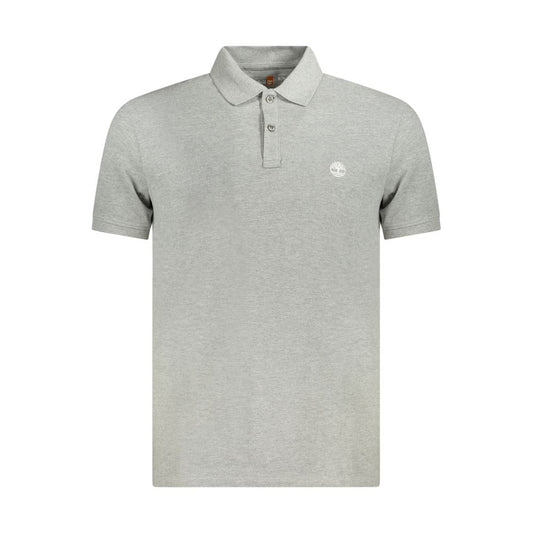 Gray Cotton Polo Shirt