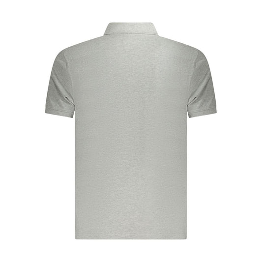 Gray Cotton Polo Shirt