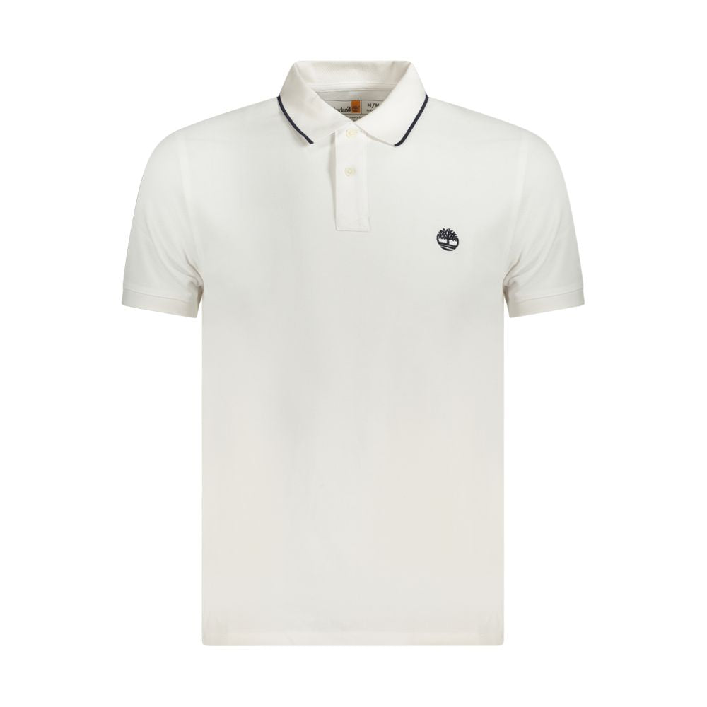 White Cotton Polo Shirt