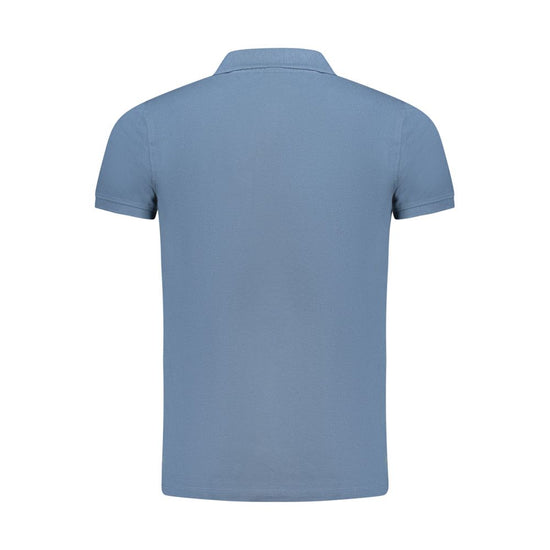 Blue Cotton Polo Shirt