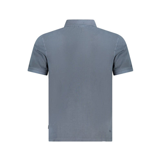 Blue Cotton Polo Shirt