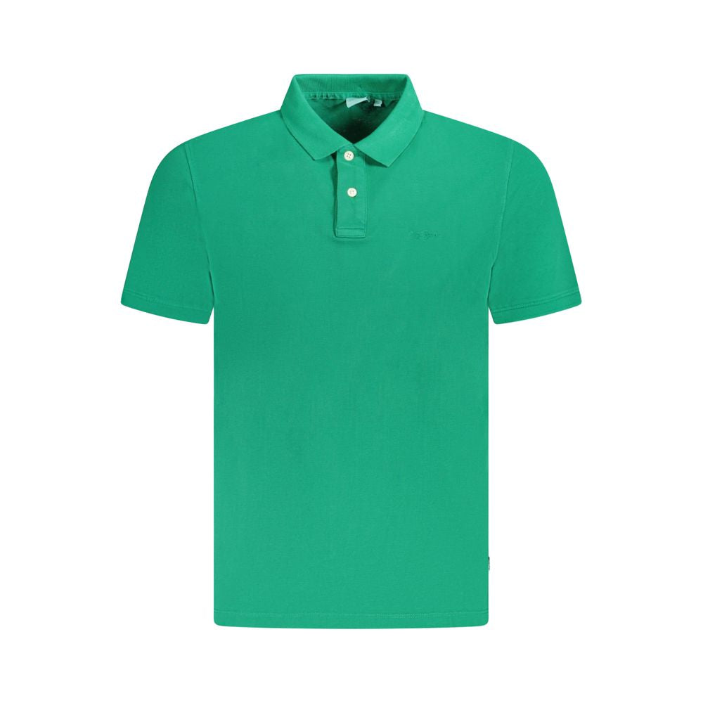 Green Cotton Polo Shirt