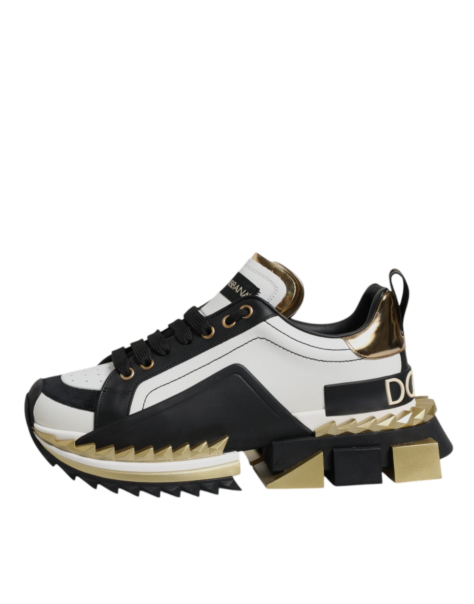 White Gold Black SUPER KING Sneakers Shoes