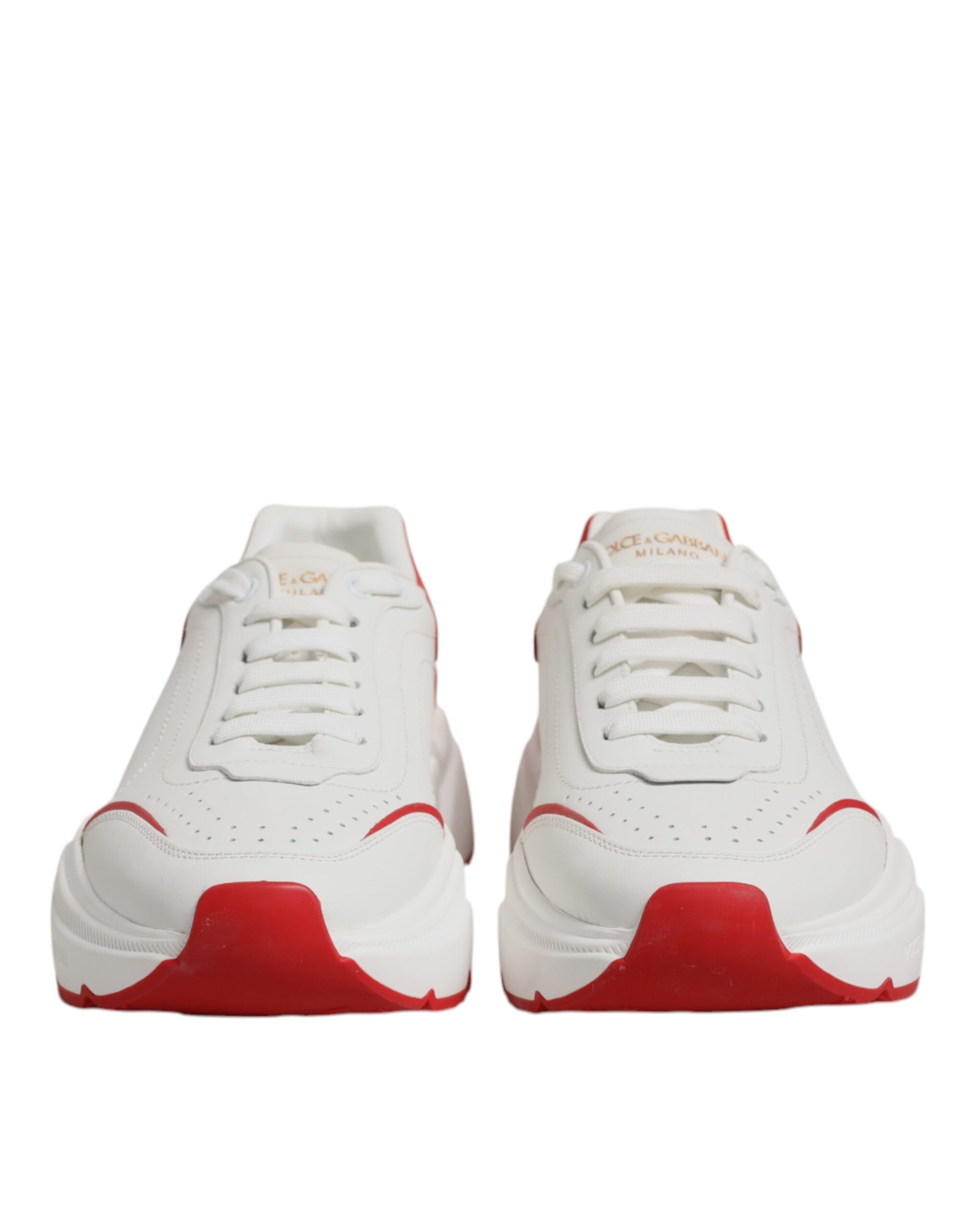 White Red Leather Daymaster Men Sneakers Shoes