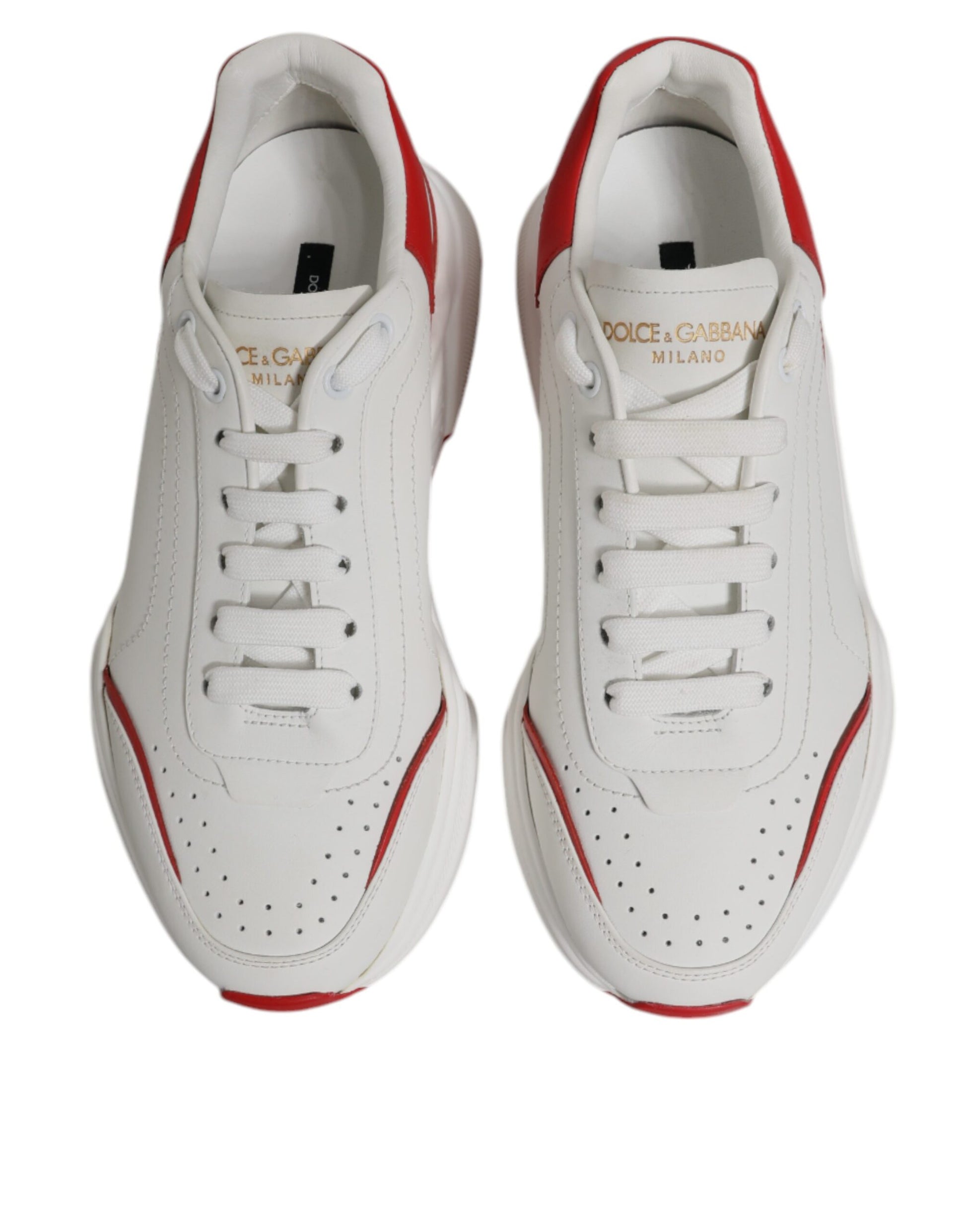 White Red Leather Daymaster Men Sneakers Shoes