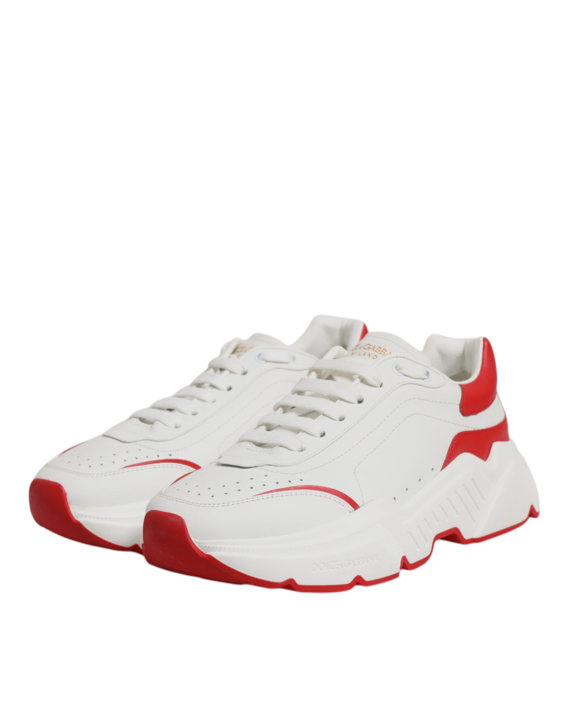 White Red Leather Daymaster Men Sneakers Shoes