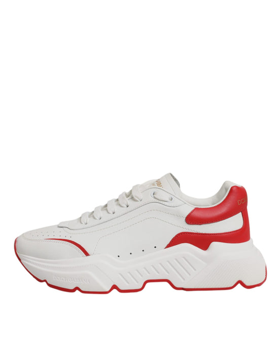 White Red Leather Daymaster Men Sneakers Shoes