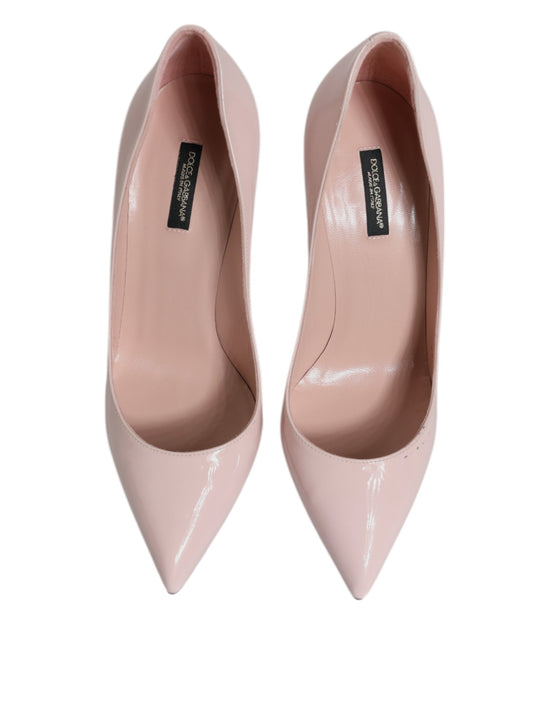 Pink Patent Leather Stiletto Heel Pumps Shoes