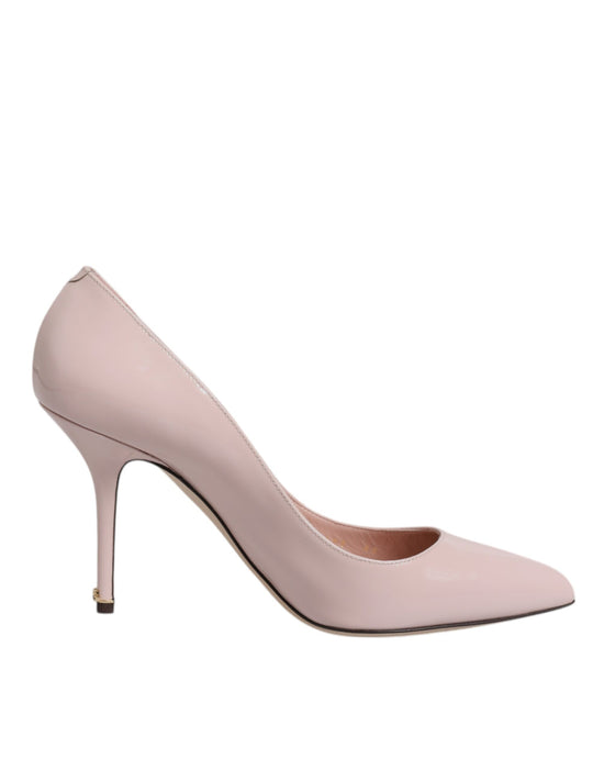 Pink Patent Leather Stiletto Heel Pumps Shoes