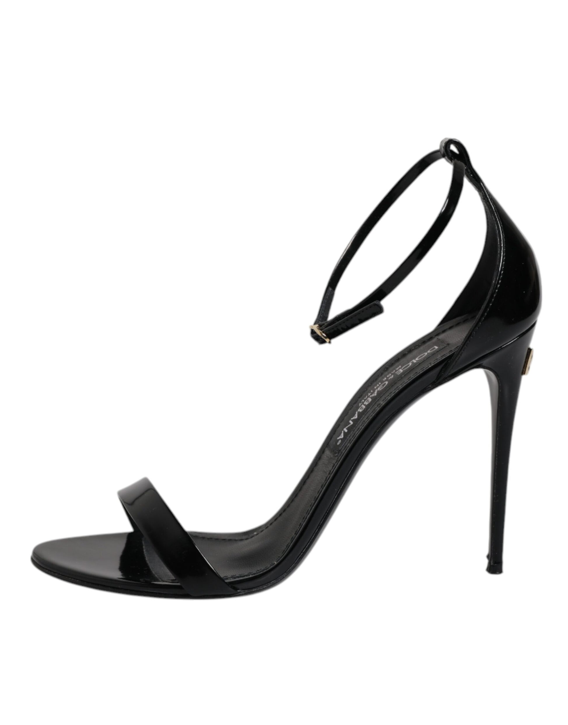 Black KEIRA Heels Ankle Strap Sandals Shoes