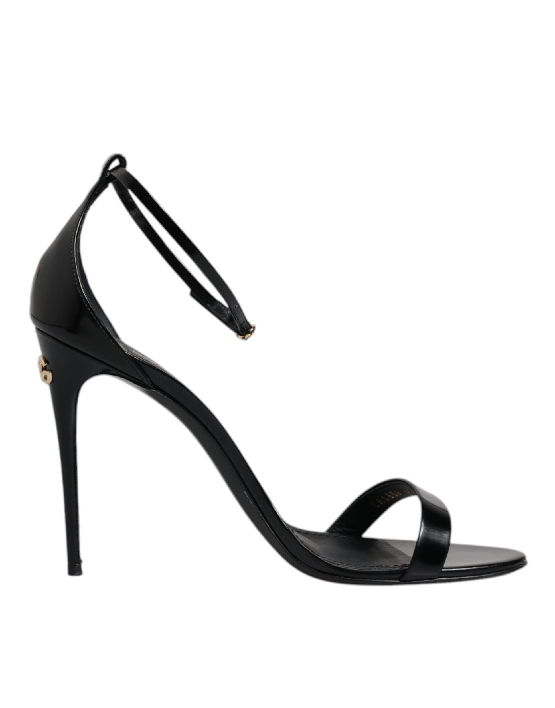 Black KEIRA Heels Ankle Strap Sandals Shoes