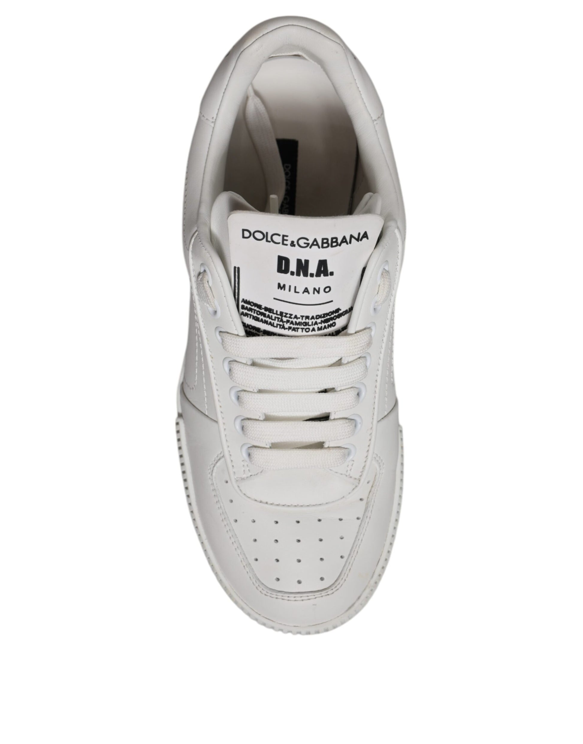 White Miami Leather Low Top Sneakers Shoes