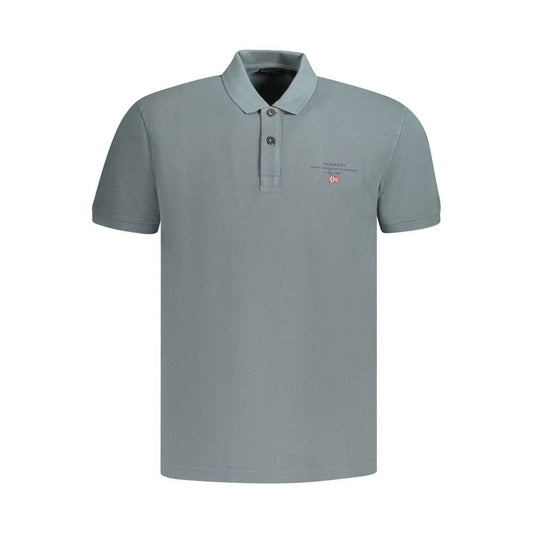 Gray Cotton Mens Polo Shirt