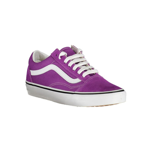 Purple Leather Women Sneaker