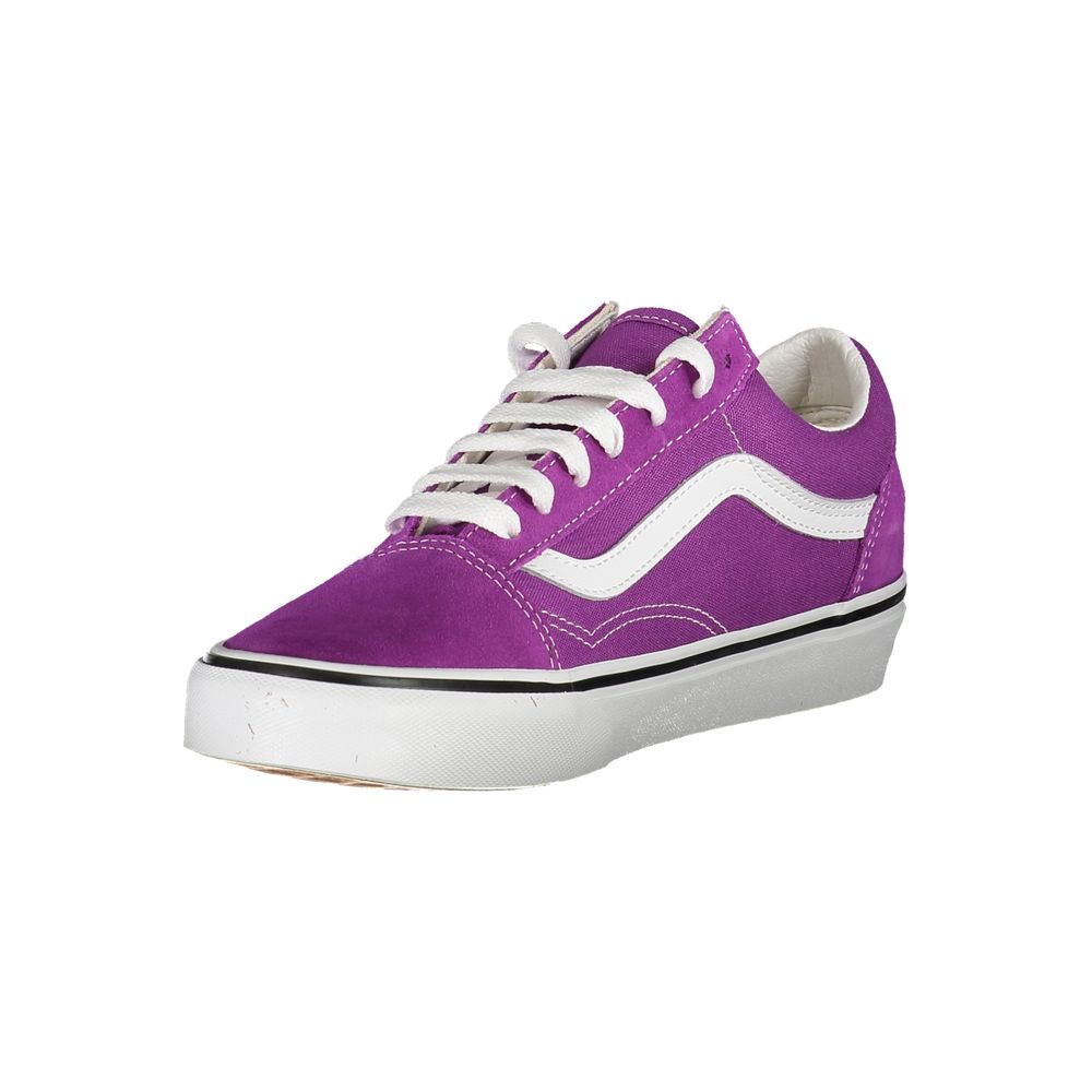 Purple Leather Women Sneaker