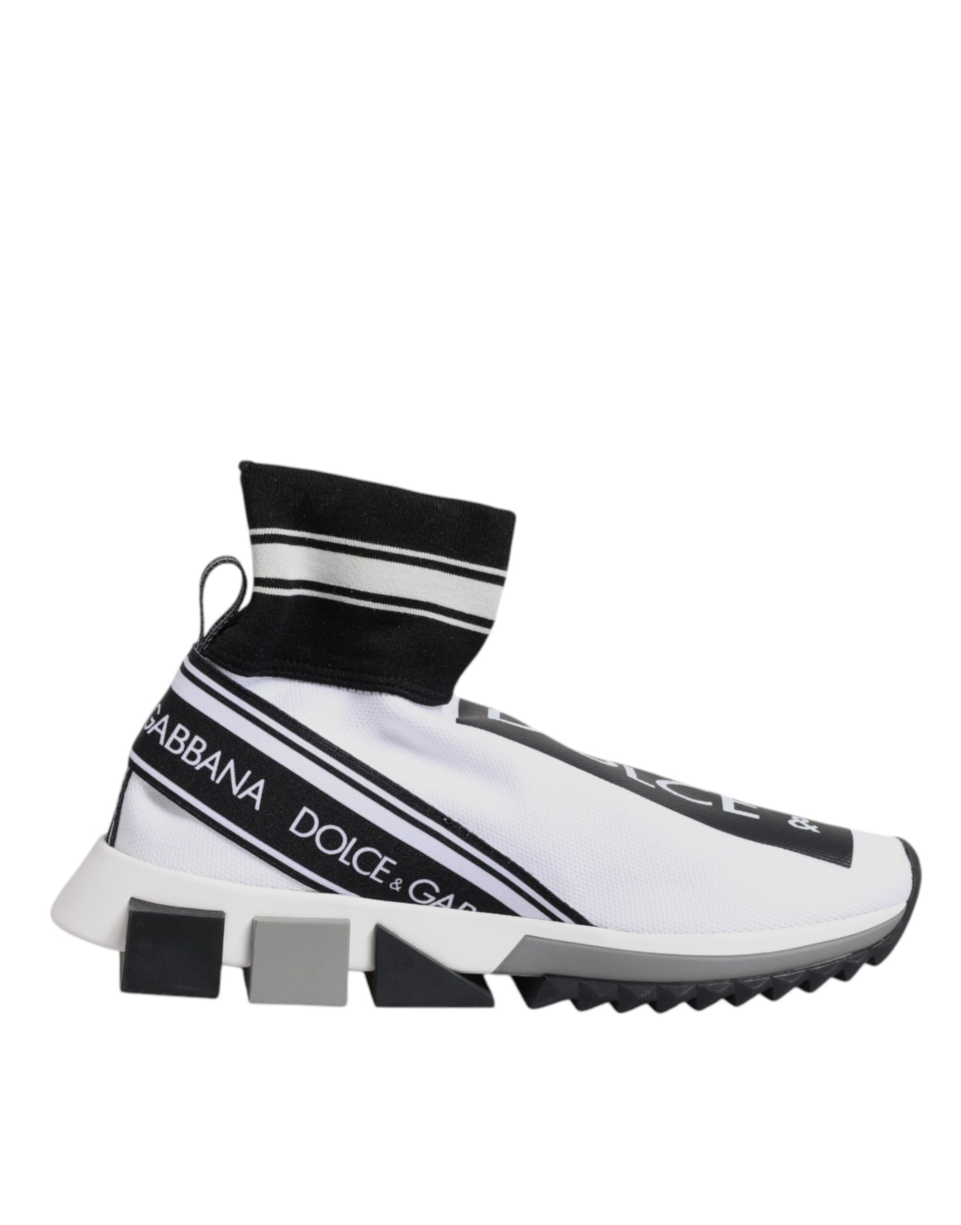 White Black Sorrento Socks Sneakers Shoes